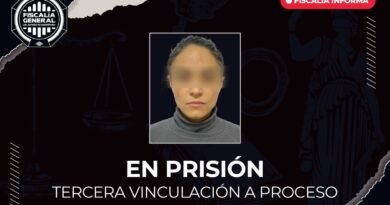 Obtiene Fiscalía tres vinculaciones a proceso contra Verónica “N”; permanecerá en prisión