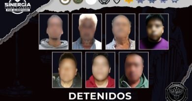 Sinergia ejecuta operativos simultáneos y logra siete detenciones en la zona metropolitana y la región serrana