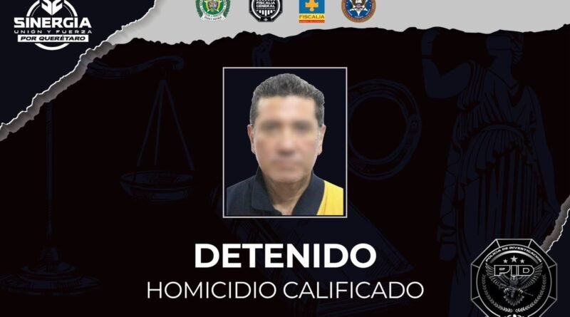 Sinergia Internacional logra detención en Colombia de persona buscada por homicidio cometido en Querétaro