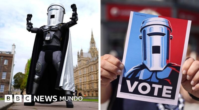 “Count Binface”, el candidato disfrazado de guerrero intergaláctico que logra cada vez más votos en las elecciones de Reino Unido - BBC News Mundo
