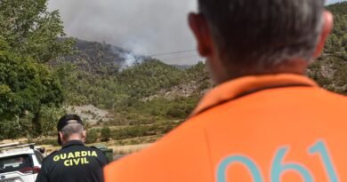 Detenido un hombre de 28 años por el incendio en Las Peñas de Riglos (Huesca)