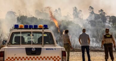 El incendio de Niebla progresa con saltos “espectaculares” en contra del viento tras calcinar 28.000 hectáreas