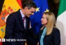 España impone controles fronterizos a Italia y se agudiza la tensión entre Sánchez y Meloni por la llegada de migrantes a Ceuta - BBC News Mundo