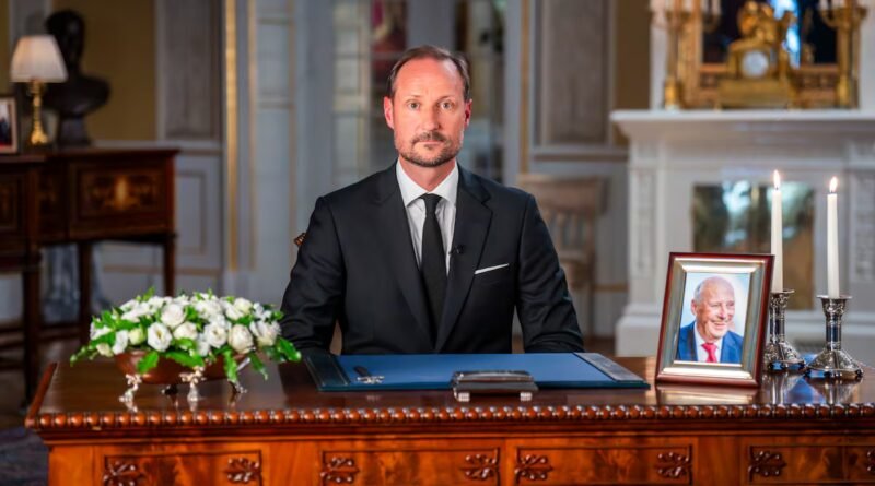 Haakon VIII de Noruega llama a defender la libertad “incluso con la vida” en su primer discurso como rey