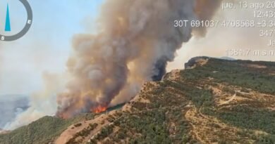 La amenaza del fuego obliga a trasladar restos óseos del monasterio de San Juan de la Peña en Huesca