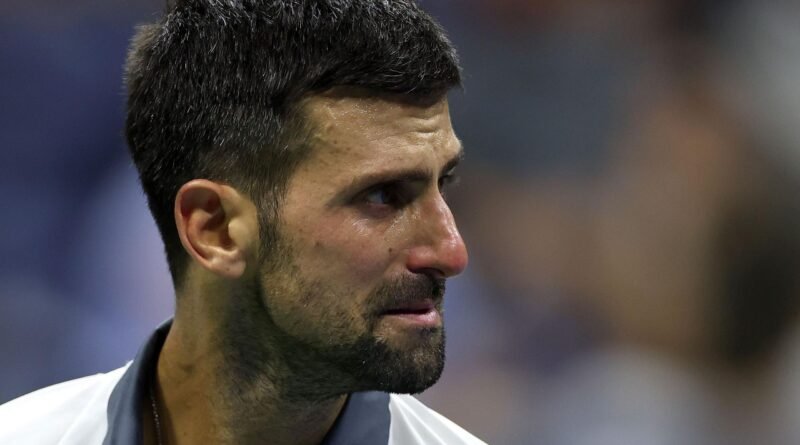 Novak Djokovic llora tras ser eliminado de US Open - RR Noticias