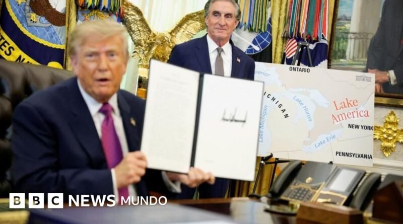 Trump le cambia el nombre al lago Ontario en medio de la guerra comercial entre EE.UU. y Canadá - BBC News Mundo