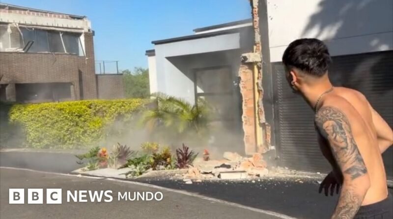 Una familia se salva por poco antes de que el terremoto de Colombia sacuda su casa - BBC News Mundo