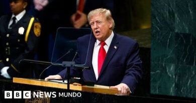 3 afirmaciones que Trump realizó ante la Asamblea General de la ONU, verificadas por la BBC  - BBC News Mundo