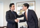 Roberto Velasco y Carlos Espá en un encuentro, el 22 de septiembre.