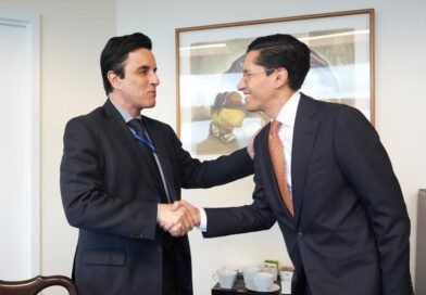 Roberto Velasco y Carlos Espá en un encuentro, el 22 de septiembre.