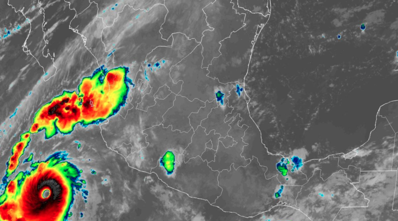 Huracán 'Polo' recobra fuerza y es nuevamente categoría 5 frente a costas de Jalisco  - RR Noticias