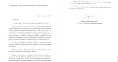 La carta de Zapatero a Arabia Saudí para que “confirme” su versión sobre las joyas: “Recibimos un regalo estrictamente personal”