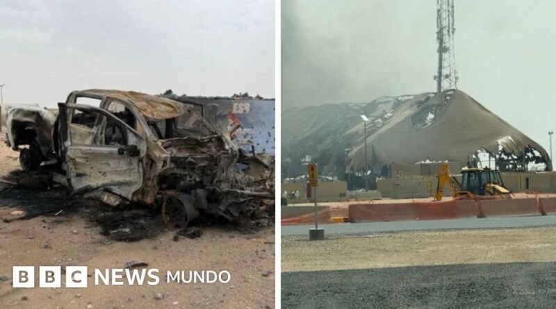 Las imágenes que revelan la destrucción causada por Irán en instalaciones militares de EE.UU. - BBC News Mundo