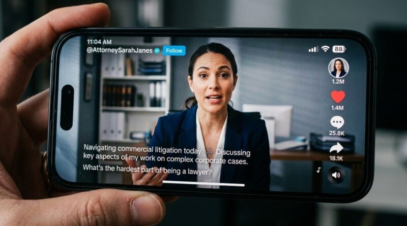 Los abogados ya buscan clientes en TikTok: las recomendaciones no son suficientes