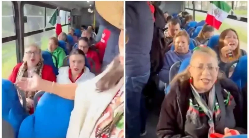 Pasajeros convierten autobús de Toluca en una fiesta mexicana y cantan “Cielito Lindo” - RR Noticias