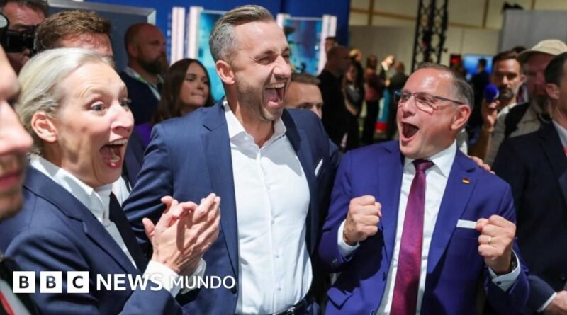 Proyectan la primera victoria estatal para el AfD, el partido de ultraderecha en Alemania - BBC News Mundo