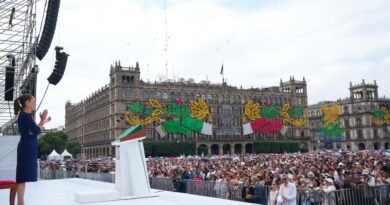 Rechaza Claudia Sheinbaum injerencismo en mensaje desde el Zócalo - RR Noticias