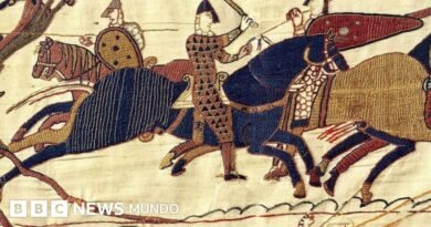 Una versión medieval de la manósfera: lo que el tapiz de Bayeux revela sobre la sangrienta y obscena realidad de la Edad Media - BBC News Mundo