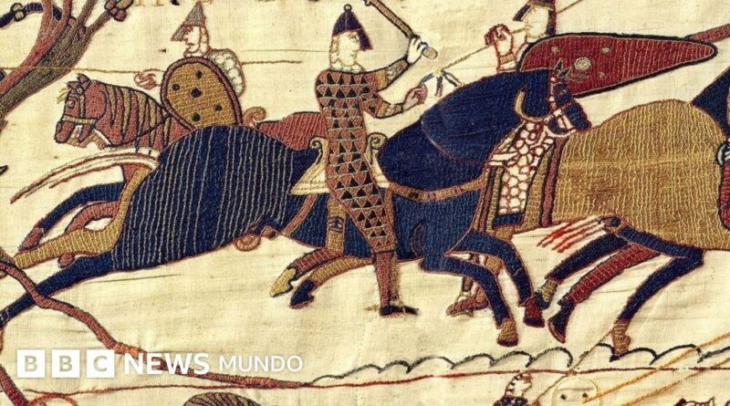 Una versión medieval de la manósfera: lo que el tapiz de Bayeux revela sobre la sangrienta y obscena realidad de la Edad Media - BBC News Mundo