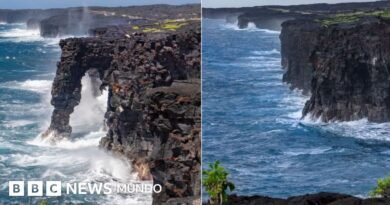 Colapsa en Hawái el emblemático arco marino Hōlei de 550 años de antigüedad Colapsa en Hawái el emblemático arco marino Hōlei de 550 años de antigüedad - BBC News Mundo