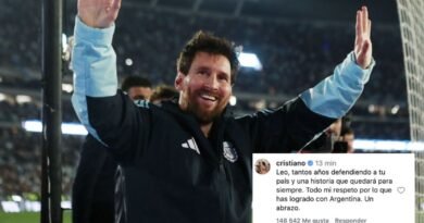 Cristiano Ronaldo felicita a Messi tras su adiós de la selección de Argentina: “Todo mi respeto por lo que has logrado” Cristiano Ronaldo felicita a Messi tras su adiós de la selección de Argentina: