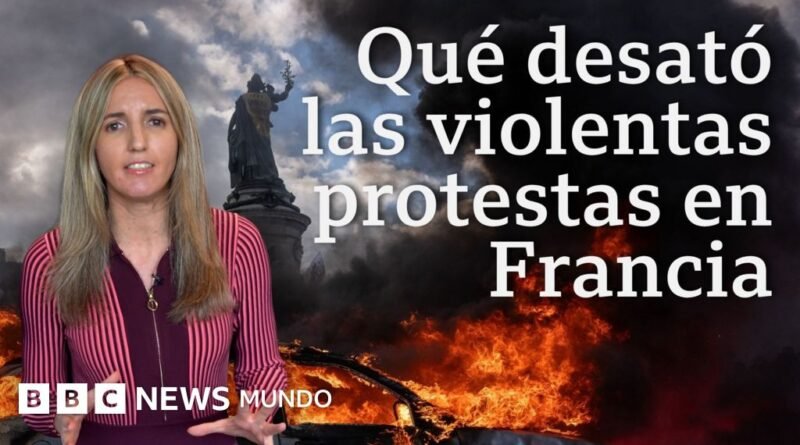 De estudiantes secundarios a “chalecos amarillos”: cómo creció la protesta que sacude Francia - BBC News Mundo