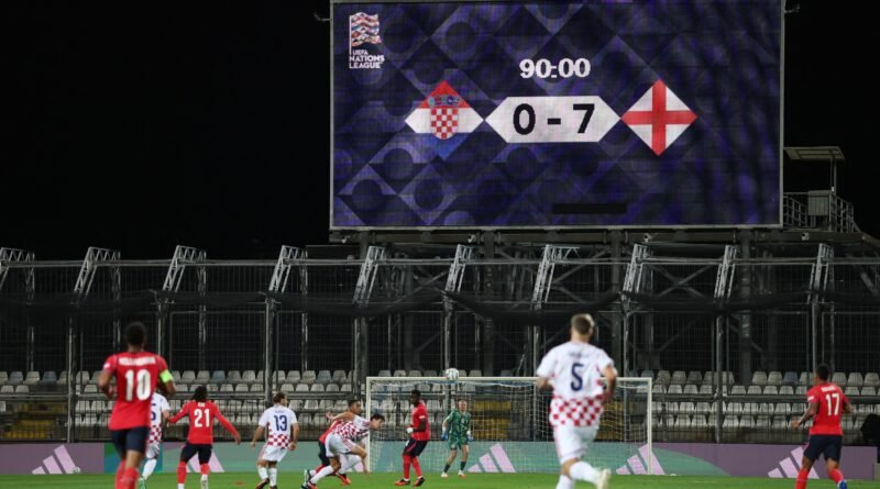 Inglaterra arrasa 0-7 a la Croacia petrificada de Modric