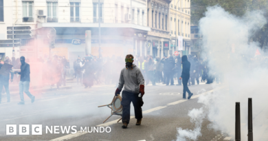 Más de 130 arrestos en Francia donde miles de personas salen a las calles a protestar - BBC News Mundo