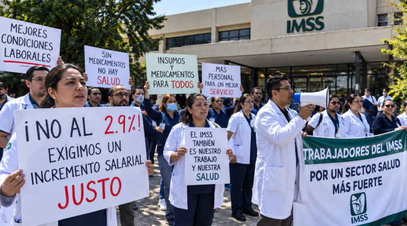 Nueva propuesta de aumento salarial para trabajadores del IMSS estará lista esta semana: Sheinbaum - RR Noticias
