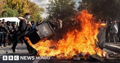 Semana de furia y fuego: las violentas protestas estudiantiles en Francia que han dejado más de 1.000 escuelas afectadas y cientos de detenidos Semana de furia y fuego: las violentas protestas estudiantiles en Francia que han dejado más de 1.000 escuelas afectadas y cientos de detenidos - BBC News Mundo