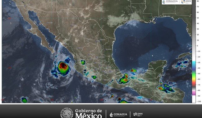 Simon se encuentra a 155 km al oeste de Cabo Corrientes, Jalisco, como huracán categoría 1 - RR Noticias