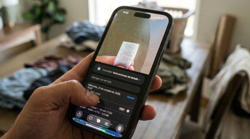 Tu iPhone tiene un ‘botón secreto’ que lee las etiquetas de tu ropa y te dice cómo lavarla sin arruinarla
